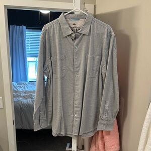 Tommy Bahama Gray Casual Button Down Shirt